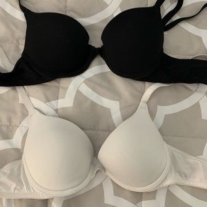 Pink by Victorias Secret 2 push up bras 34A